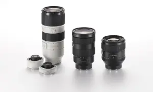 Obiektywy Sony FE 2.8/70-200 GM OSS, FE 2.8/24-70 GM, FE 1.4/85 GM oraz telekonwertery Sony E 1.4x i 2x.