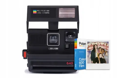 Aparat Polaroid 600 Land Camera z wkładami zamiennik Color 600 Film. Uchwyć wspomnienia z przyjaciółmi!