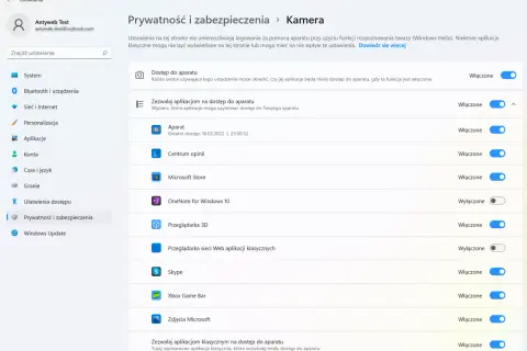 Ustawienia prywatności kamery w systemie Windows. Dowiedz się, jak zrobic zdjecie kamerka, zarządzając dostępem aplikacji.