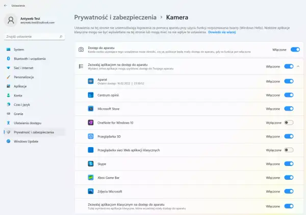 Ustawienia prywatności kamery w systemie Windows. Dowiedz się, jak zrobic zdjecie kamerka, zarządzając dostępem aplikacji.